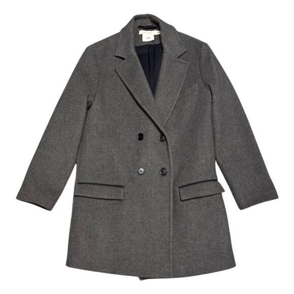 ISABEL MARANT x HM Collab Wool Business Casual Winter Pea Coat Trench Womens 4 - Picture 1 of 6